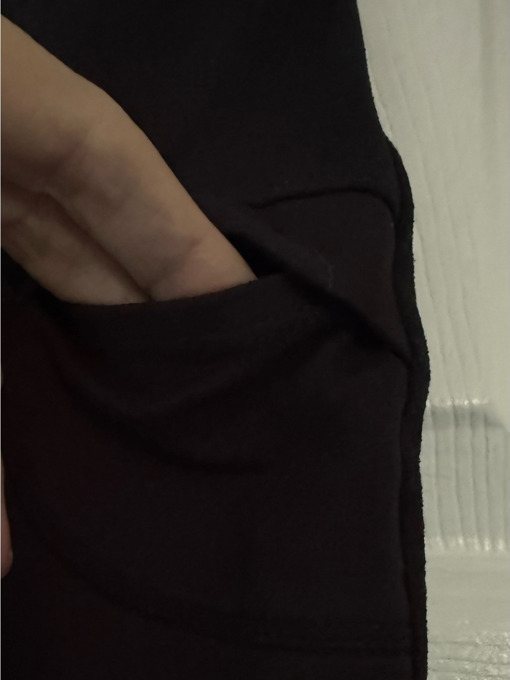 L - Lands End Mid-Rise Straight-Leg Women's Pants in Black - Picture 7 of 10